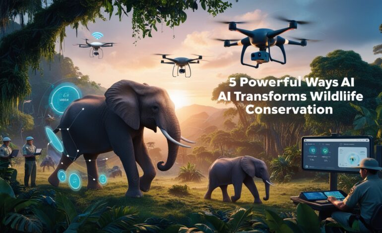 AI Transform Wildlife Conservation:5 Powerful Ways