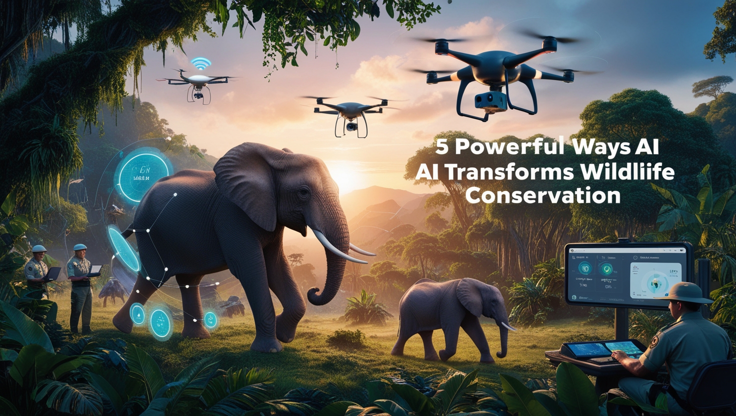 AI Transform Wildlife Conservation:5 Powerful Ways